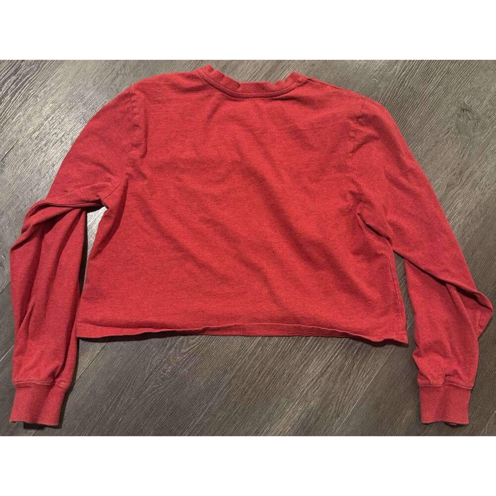 Women’s Wrangler Long Sleeve Crop Top Size Small Red - Picture 4 of 6